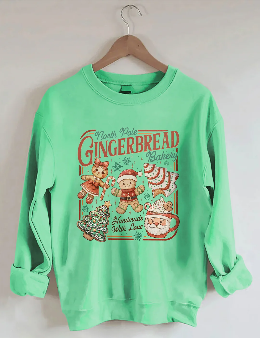 North Pole Gingerbread Sweatshirt