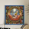 Bunny In Library-14CT Stamped Cross Stitch 36*36cm/14.17*14.17in tapestrymarket