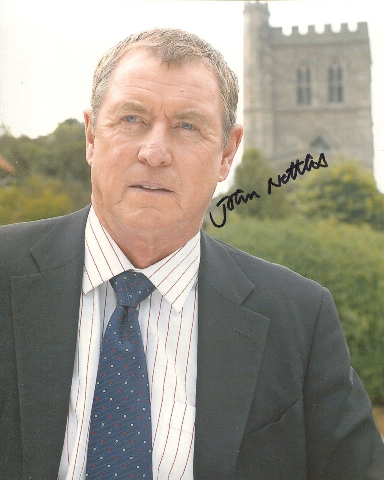 Midsomer Murders 8x10 TV detective Photo Poster painting signed by actor John Nettles IMAGE No6