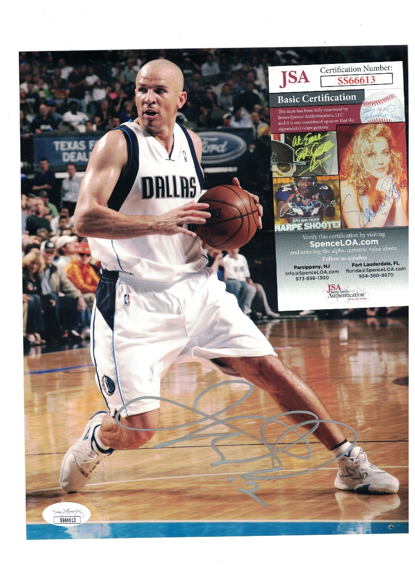 Jason Kidd Dallas Mavericks Signed NBA Basketball 8x10 Photo Poster painting JSA Certified