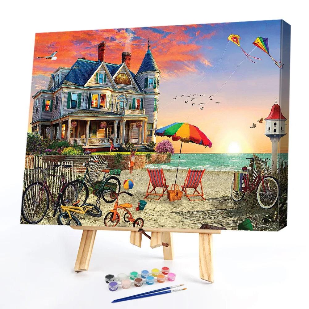 Seaside Castle - Paint By Numbers(50*40CM)