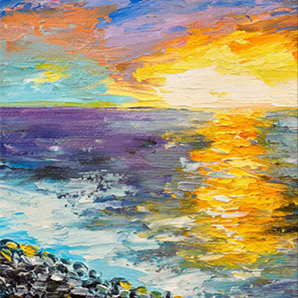 Seaside SunsetPaint by Numbers 20*20cm