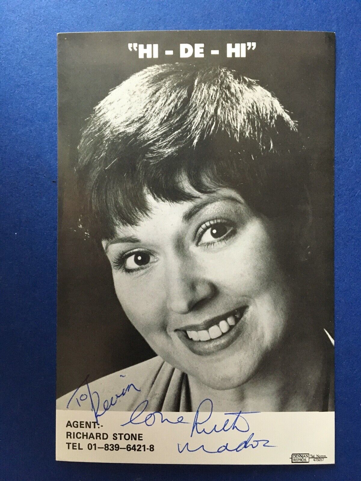 RUTH MADOC - HI-DE-HI COMEDY ACTRESS - EXCELLENT SIGNED Photo Poster paintingGRAPH