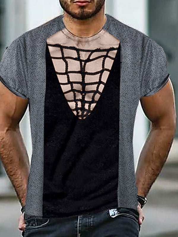 Mens 3D Printed Boobs Funny Graphic T-Shirt SKUJ21302