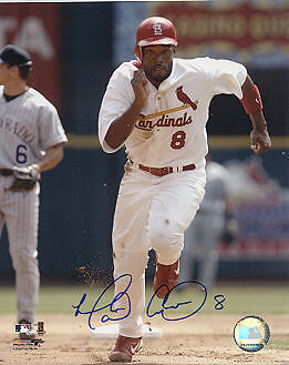 MARLON ANDERSON ST. LOUIS CARDINALS SIGNED 8x10