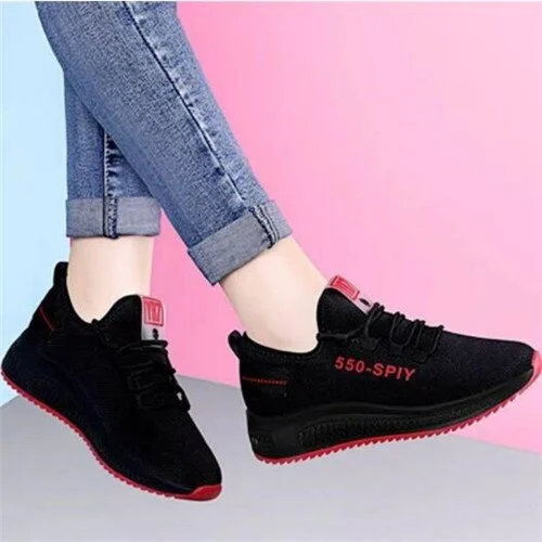 Women Platform Sneakers 2020 New Spring Fashion Women Casual Shoes Breathable Mesh Shoes Woman Black Sneakers Tenis Feminino