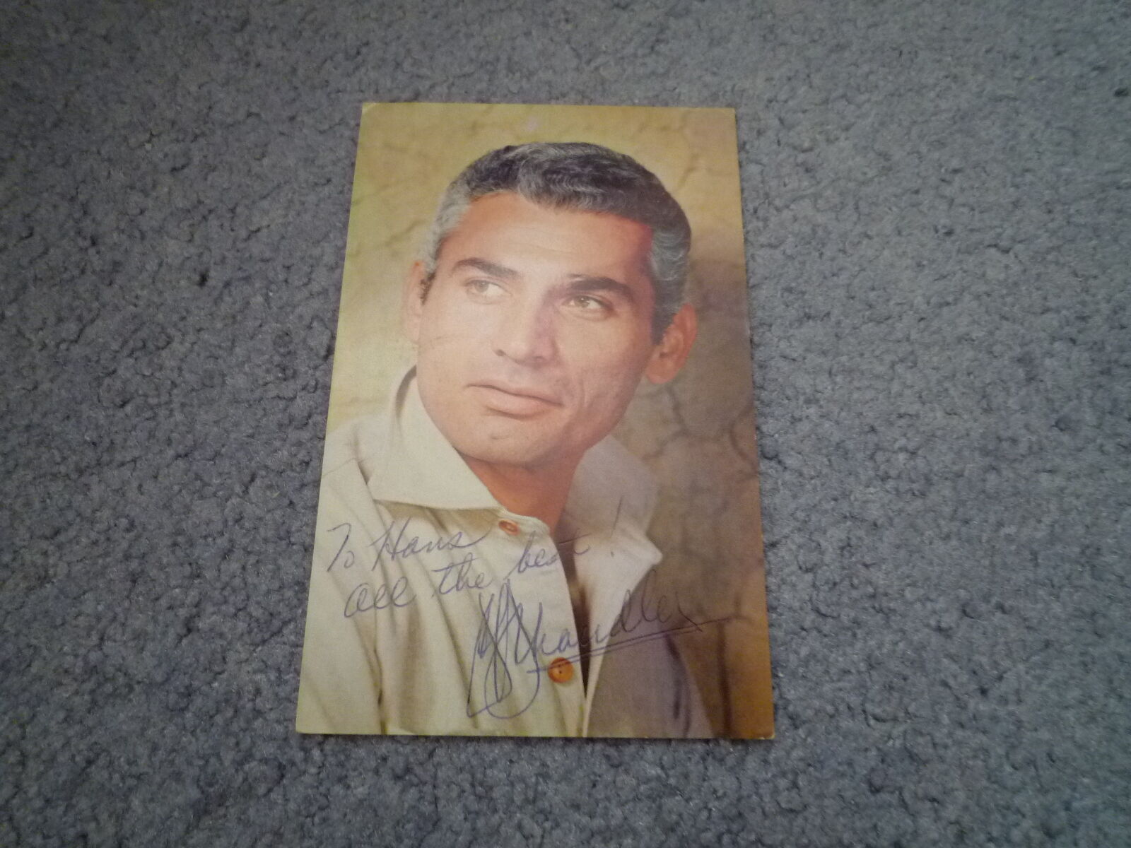 JEFF CHANDLER (+1961) signed original autograph BROKEN ARROW Scarce !!