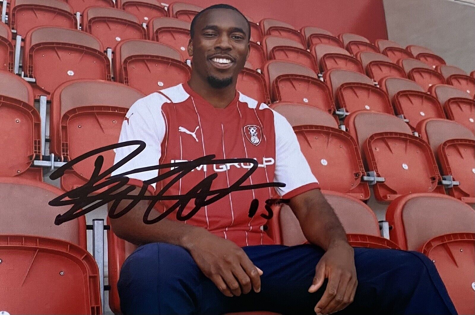 Tolaji Bola Genuine Hand Signed Rotherham United 6X4 Photo Poster painting