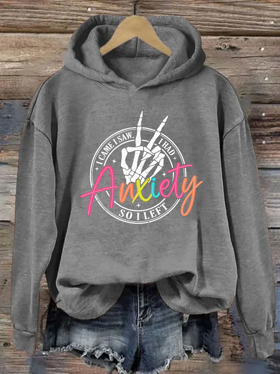 I Came I Saw I Had Anxiety So I Left Hoodie