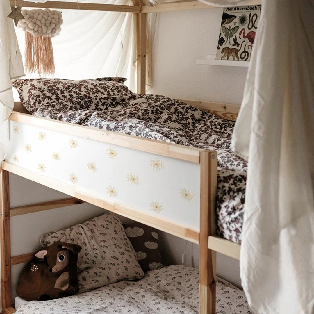 Cartoon Creative Stars Wall Sticker for Children's Room Baby Girl Boys Room Nordic Boho Nursery Home Decor Starburst Stickers