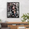 >SALE<5D DIY Full Round Drill Diamond Painting Girl Kit Home Decor Art Craft 30x40cm