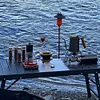 Collapasible Camping Folding Lamp Pole Aluminum Alloy Lantern Holder for Outdoor