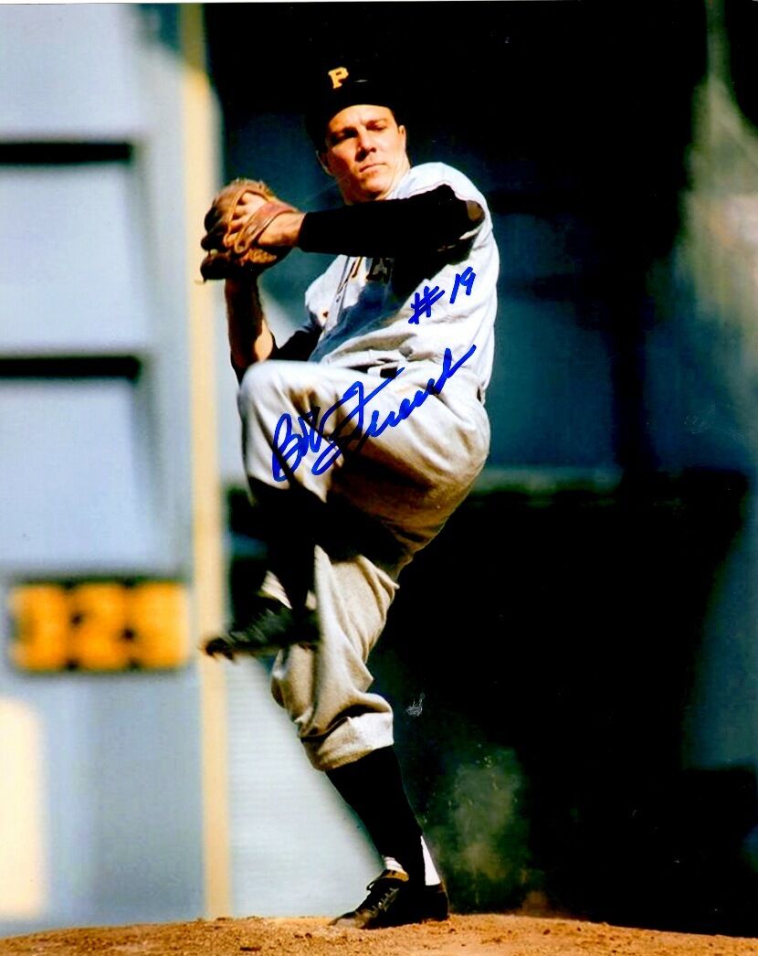 Signed 8x10 BOB FRIEND Pittsburgh Pirates Autographed Photo Poster painting - w/ Show Ticket