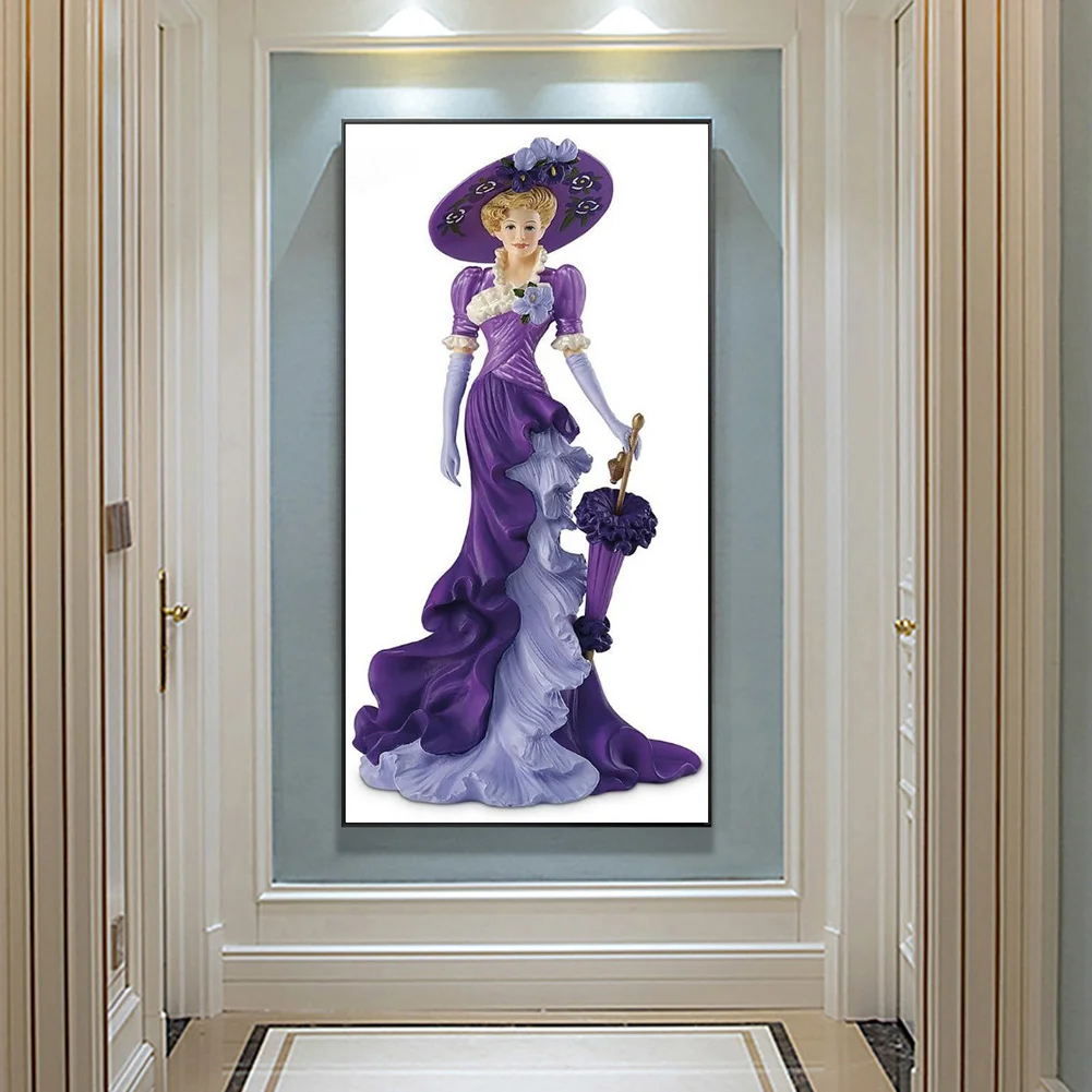 Diamond Painting - Full Round Drill - Elegant Lady(30*60cm)