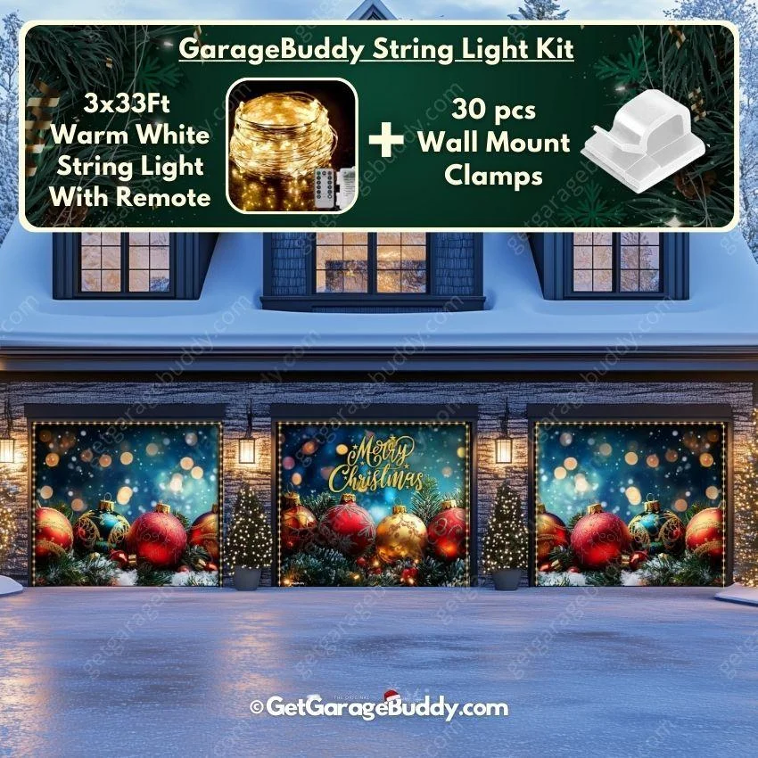 Merry Christmas | Christmas Garage Door Cover