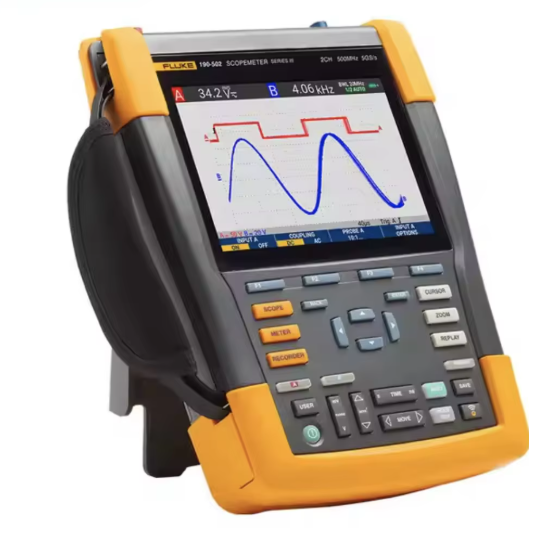 Fluke 190-204-III-S Color ScopeMeter 200/500Mhz 4 Channel with Software Package