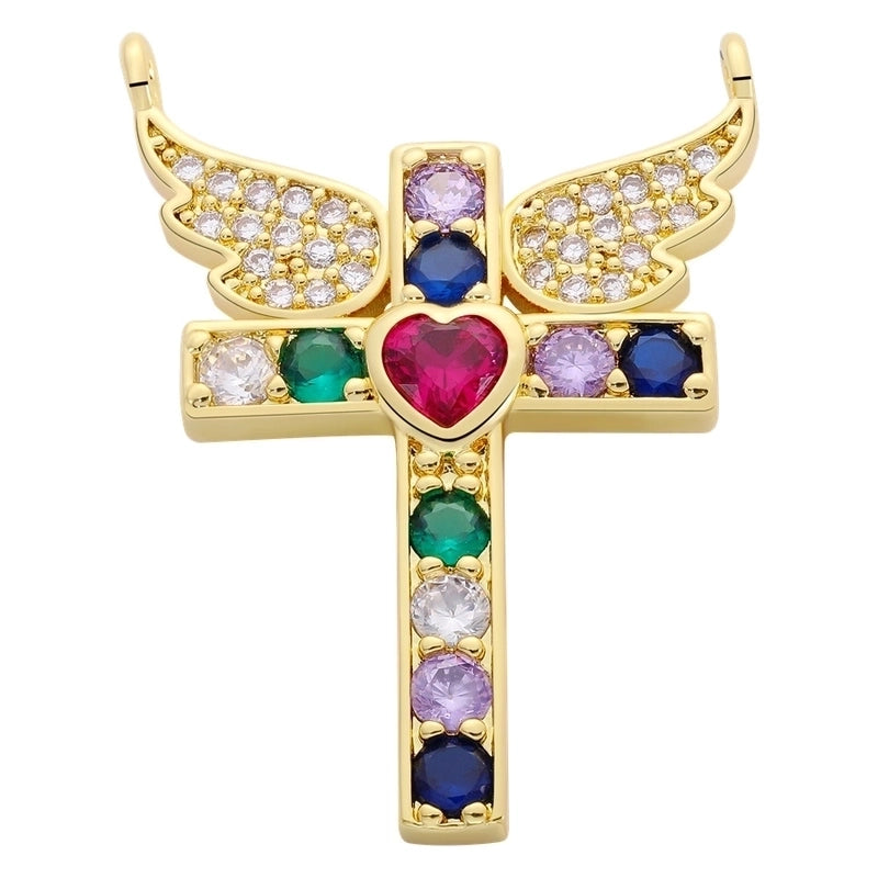 1 Piece 18 * 24mm Alloy Copper Pearl Zircon Tortoise Wings Butterfly Pendant