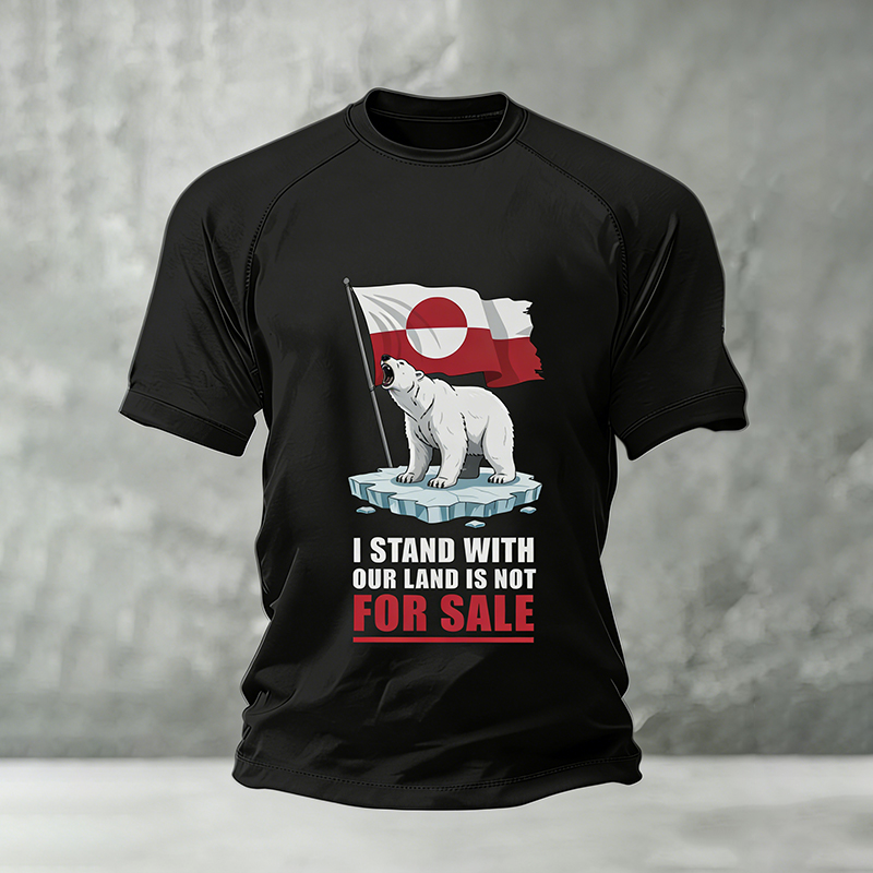 Forever Greenland Printed Men's Comfortable Casual T-shirt. artswardrobe