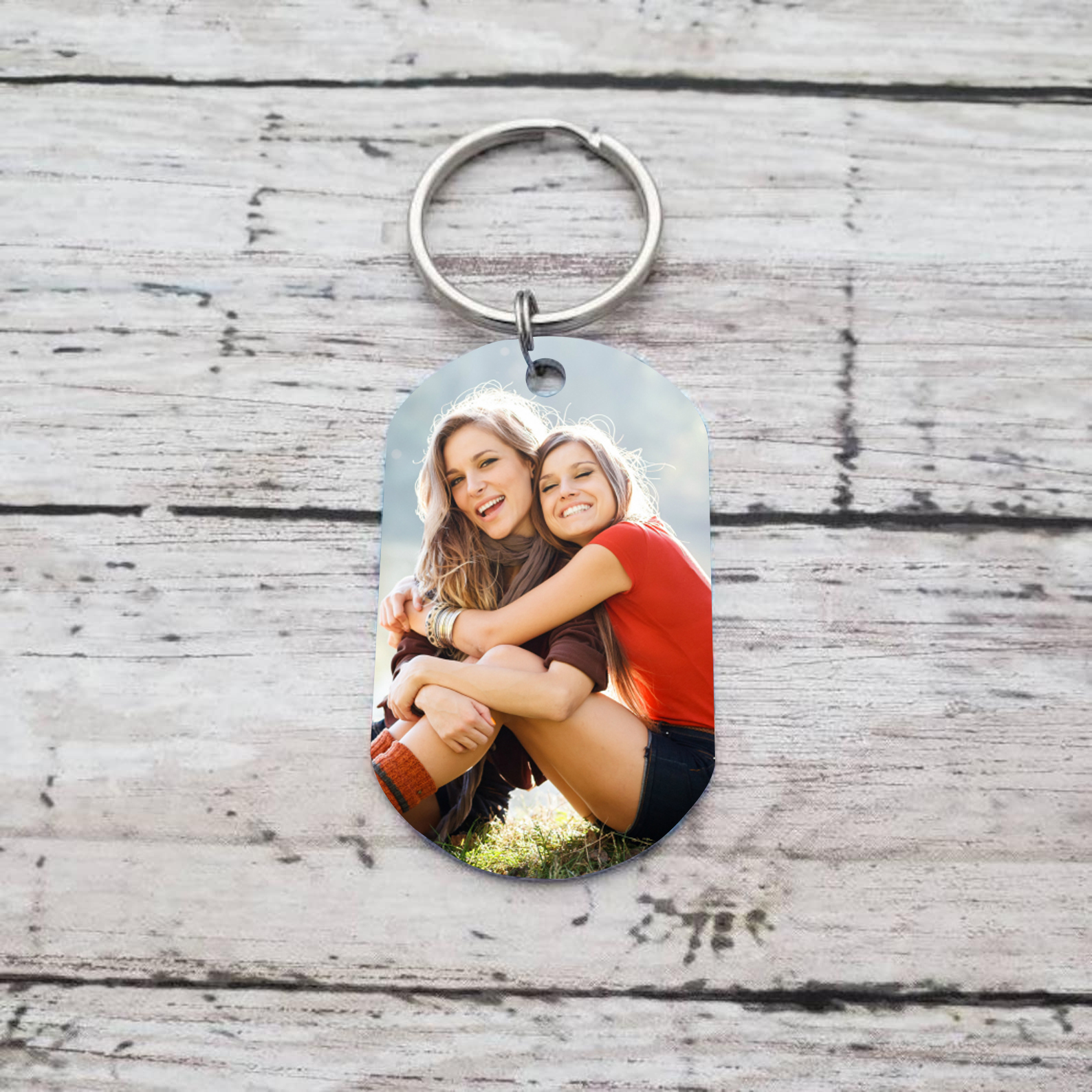 Par De Amigos De La Hermana Chica Corazón Mejor Personalizado Llavero Con Inicial, Regalo De Amistad