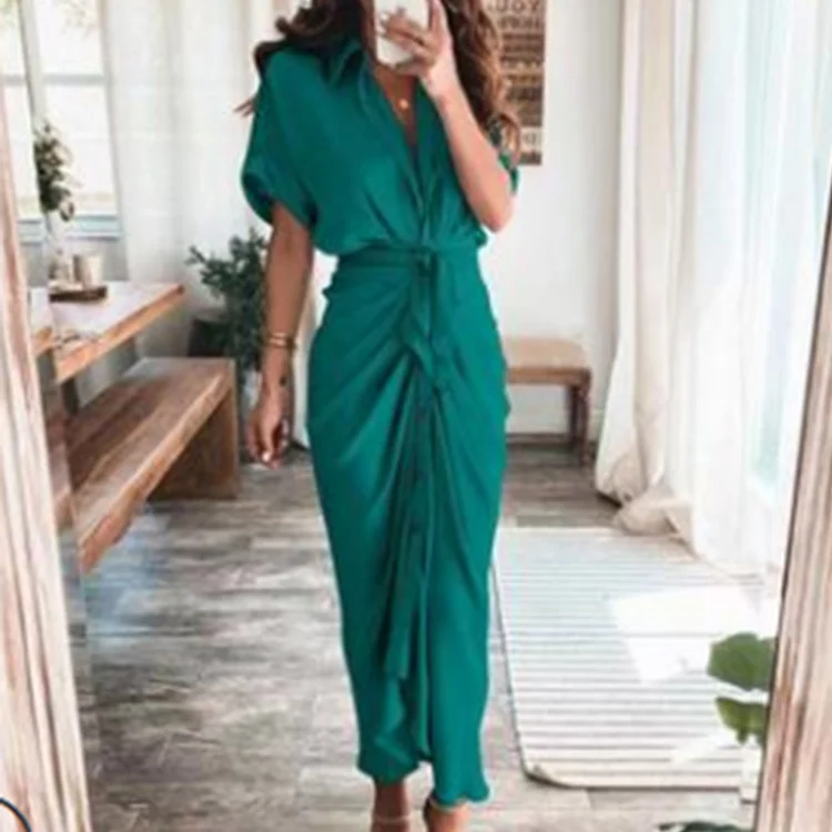 Uveng Uveng Women's Fashion Dress INS Temperament Fashion Print Shirt Pleated Winter Dress