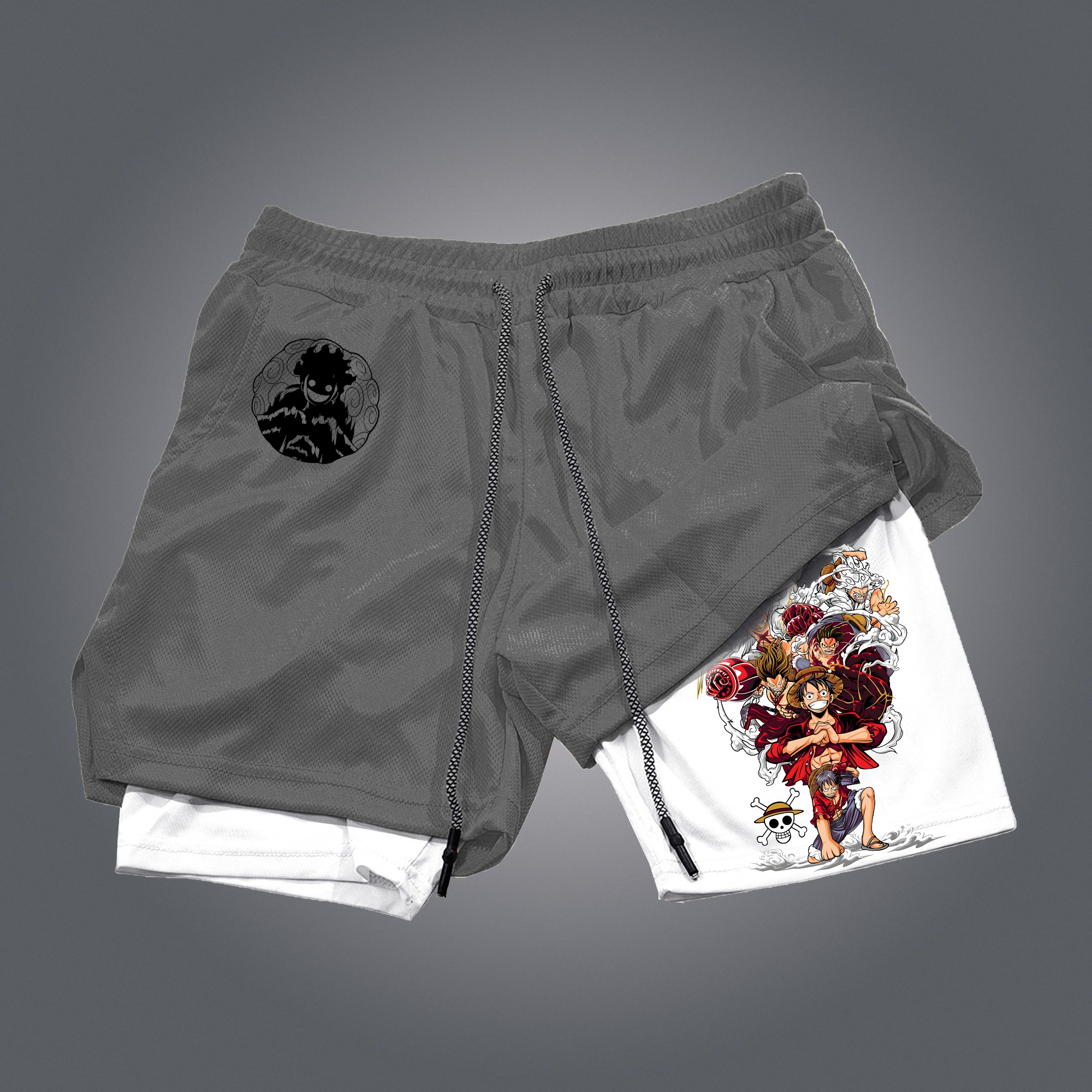  Anime-Inspired Casual Shorts with Dynamic Character Prints
