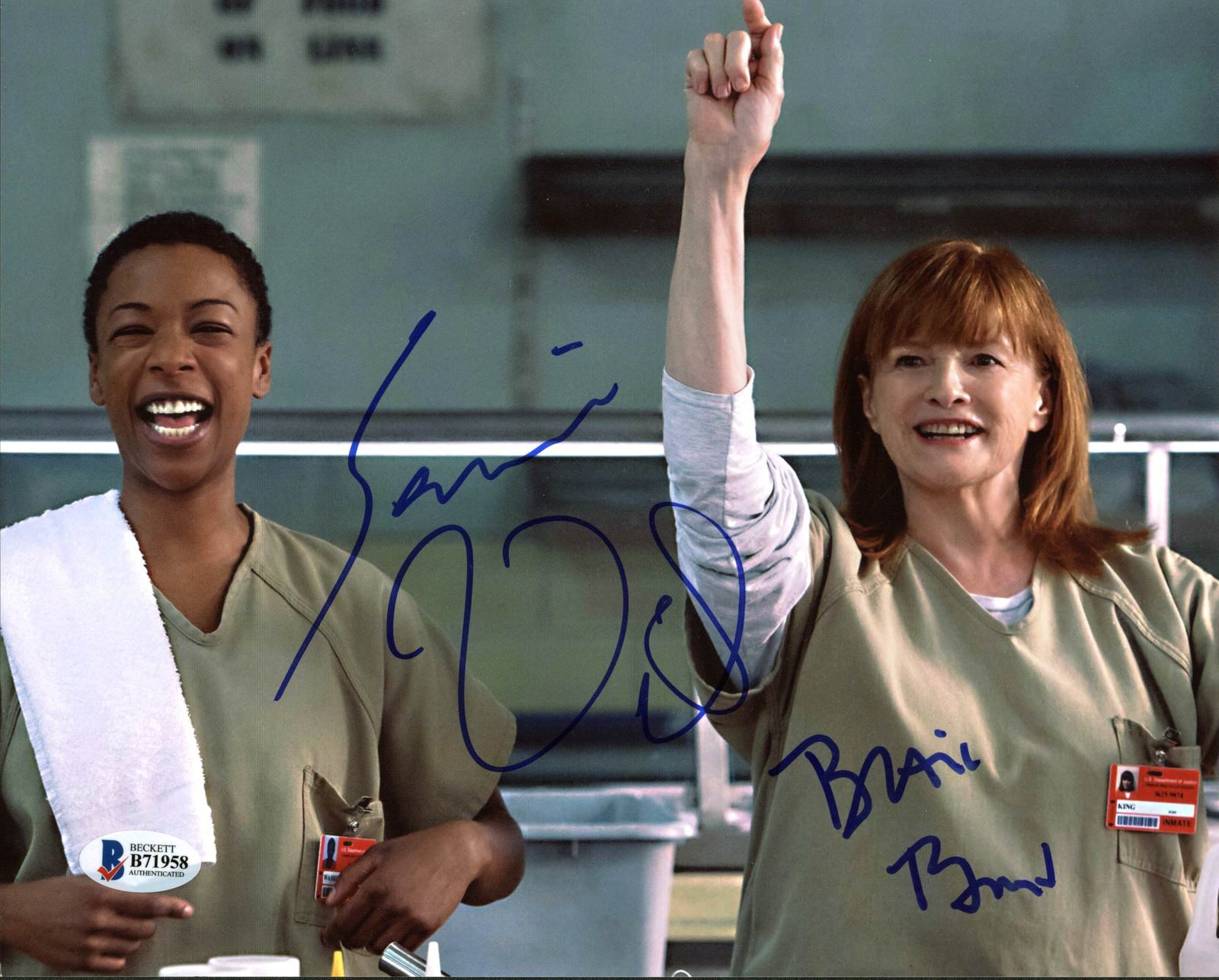 Samira Wiley & Blair Brown Orange Is The New Black Signed 8X10 Photo Poster painting BAS #B71958