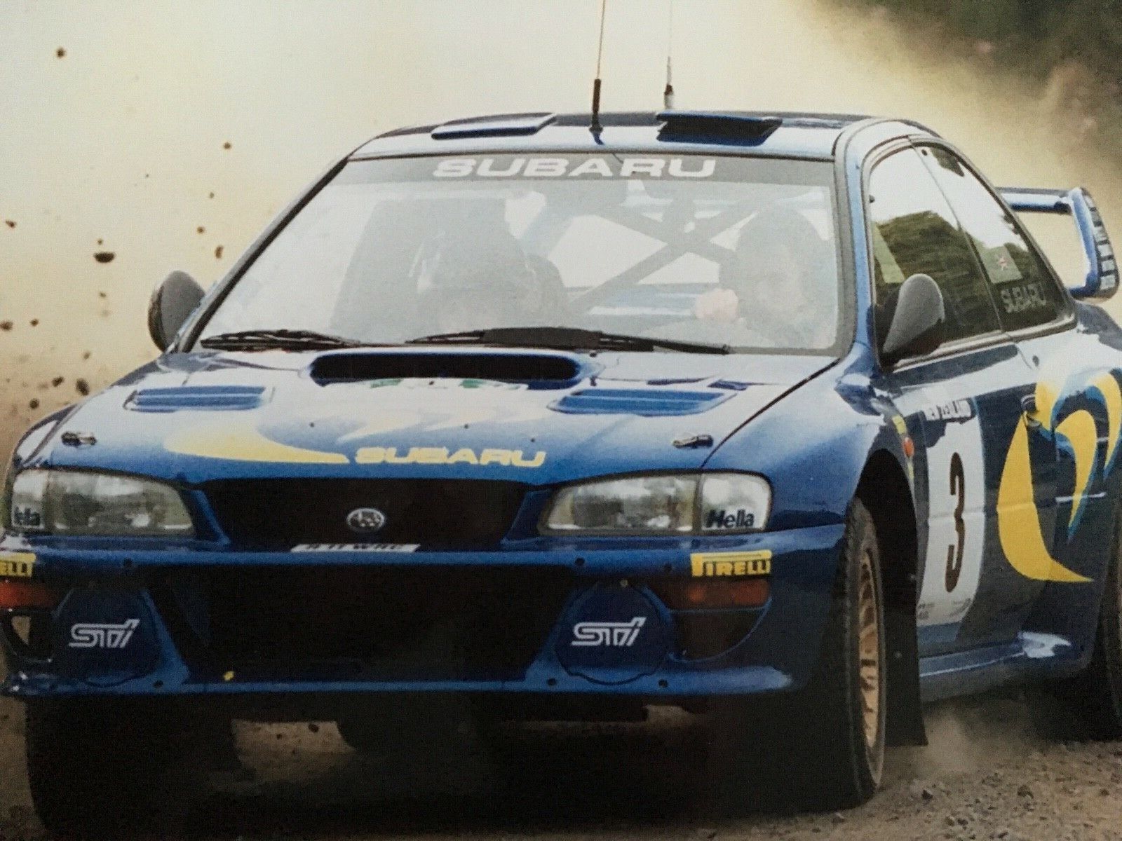 COLIN McRAE - LEGENDARY RALLY DRIVER - BRILLIANT UNSIGNED ACTION Photo Poster paintingGRAPH