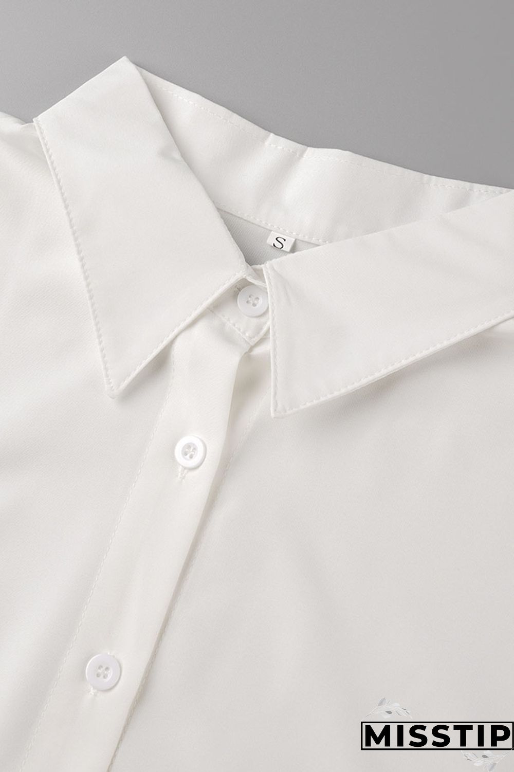 Green Casual Solid Patchwork Buckle Turndown Collar Tops