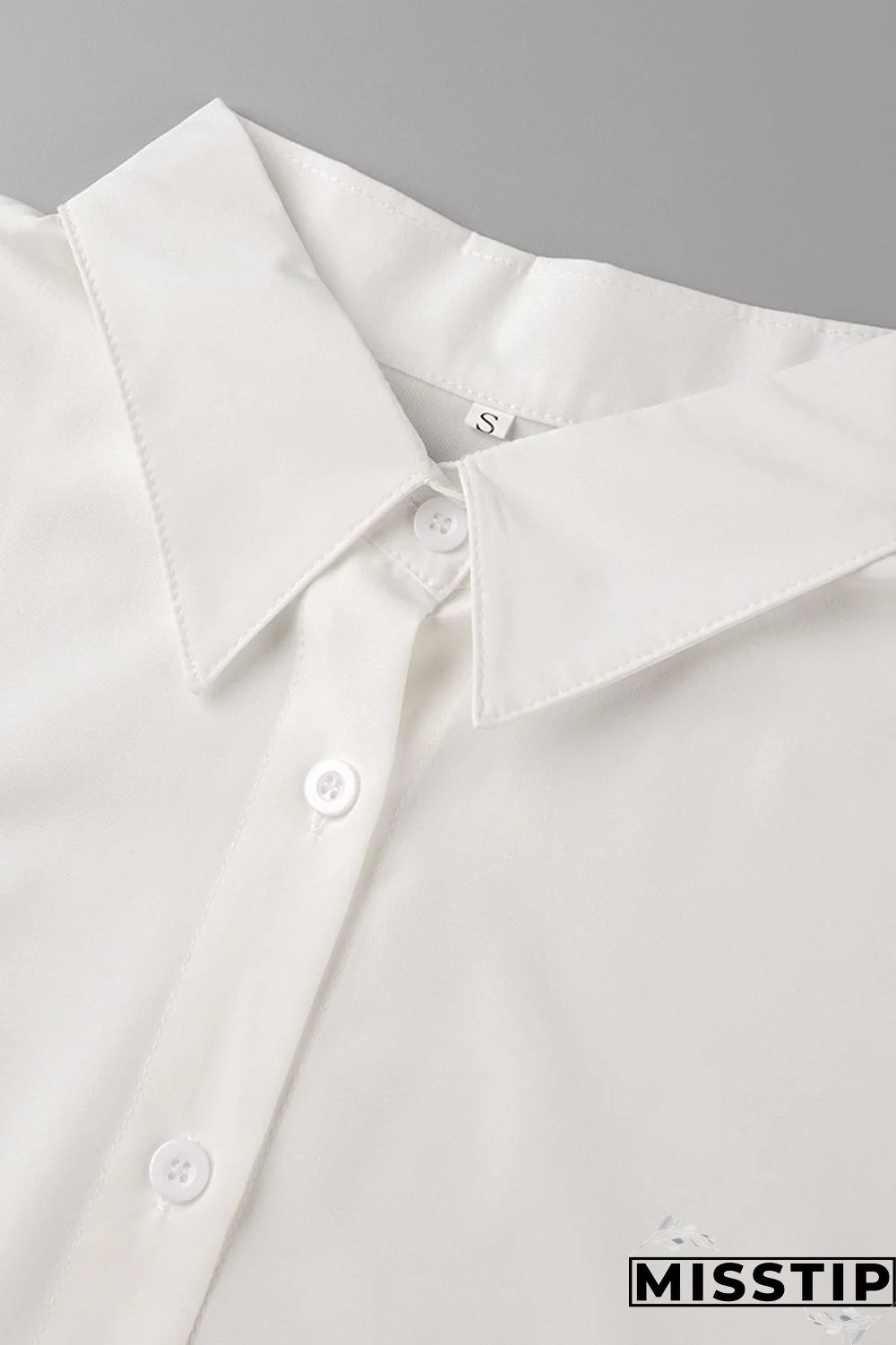 Green Casual Solid Patchwork Buckle Turndown Collar Tops