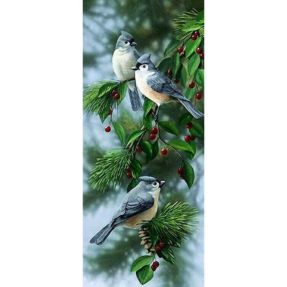 

Tit on Branch - Round Drill Diamond Painting - 50*110CM (Big Size), 501 Original