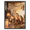 Hedgehog Family Full Stamped Cross Stitch Kit 14CT 2-Strand 45x60cm