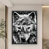 Wolf Forest Silhouette-11CT Stamped Cross Stitch 50*65cm (Big Size)