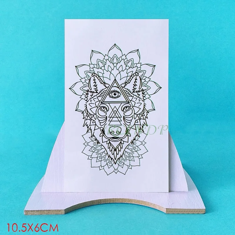 Waterproof Temporary Tattoo sticker protector of Ancient Egypt Greece Egyptian totem Anubis tatto flash tatoo fake tattoos 7