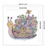 >SALE<Embroidery Eco-cotton Thread 14CT Printed Snail Home Cross Stitch Kit 30x31cm