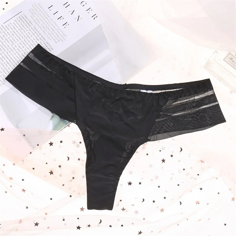 Billionm Women Panties Sexy Lace Thong Women's Underwear Soft Perspective Breathable Underpants Female Seamless Intimates Lingerie