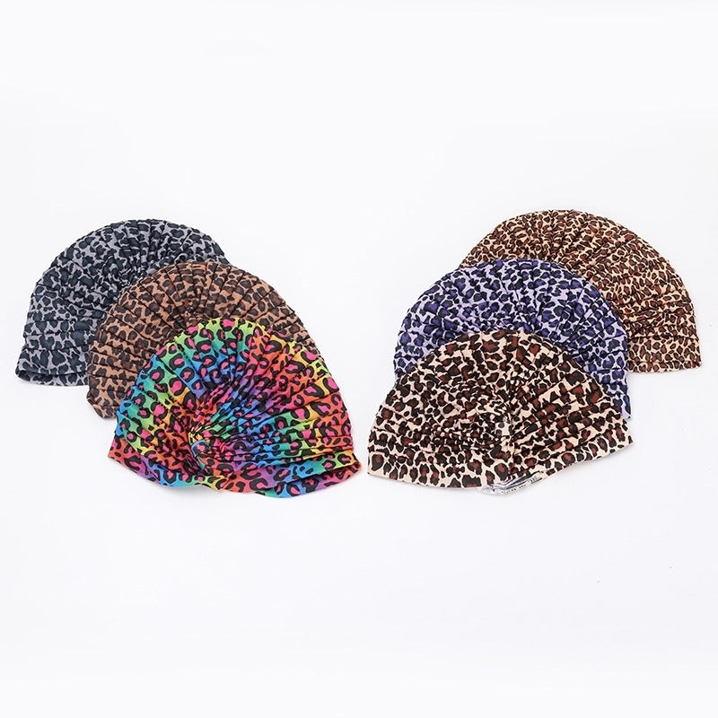 New Color Printed Leopard Print Indian Hat Popular Headscarf Cap Baotou Hat
