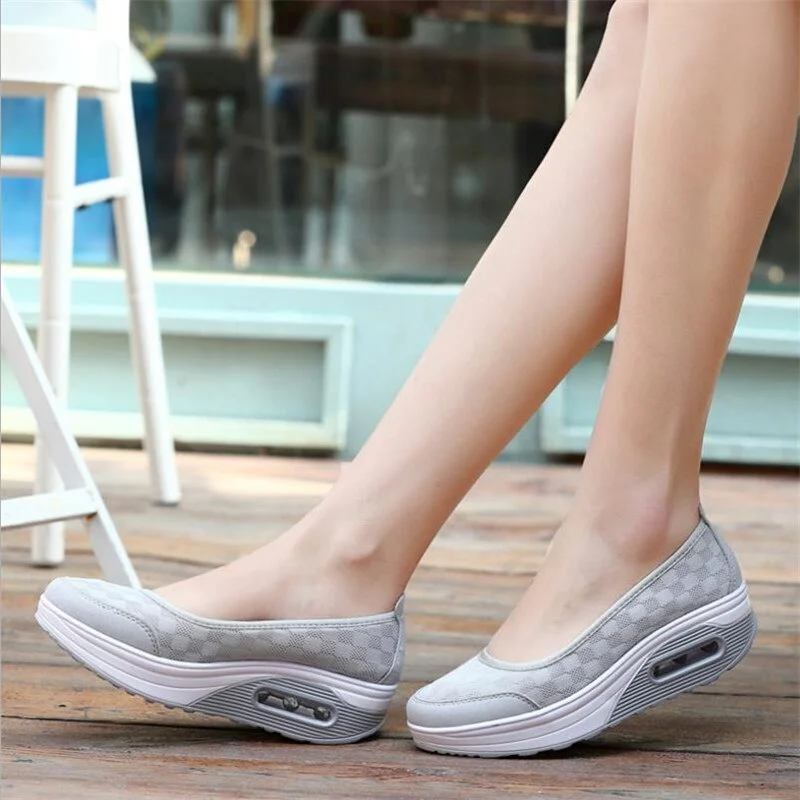 Qengg Summer New Women's Thick-soled Shoes Shake Fashion Casual Shake Shoes Thick Bottom Sponge Cake Single Cushion Shoes S012