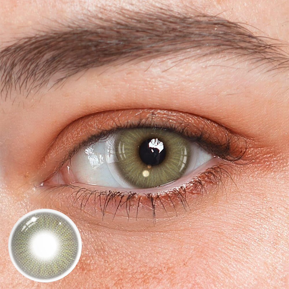 Beatriz Green Coloured Contact Lenses