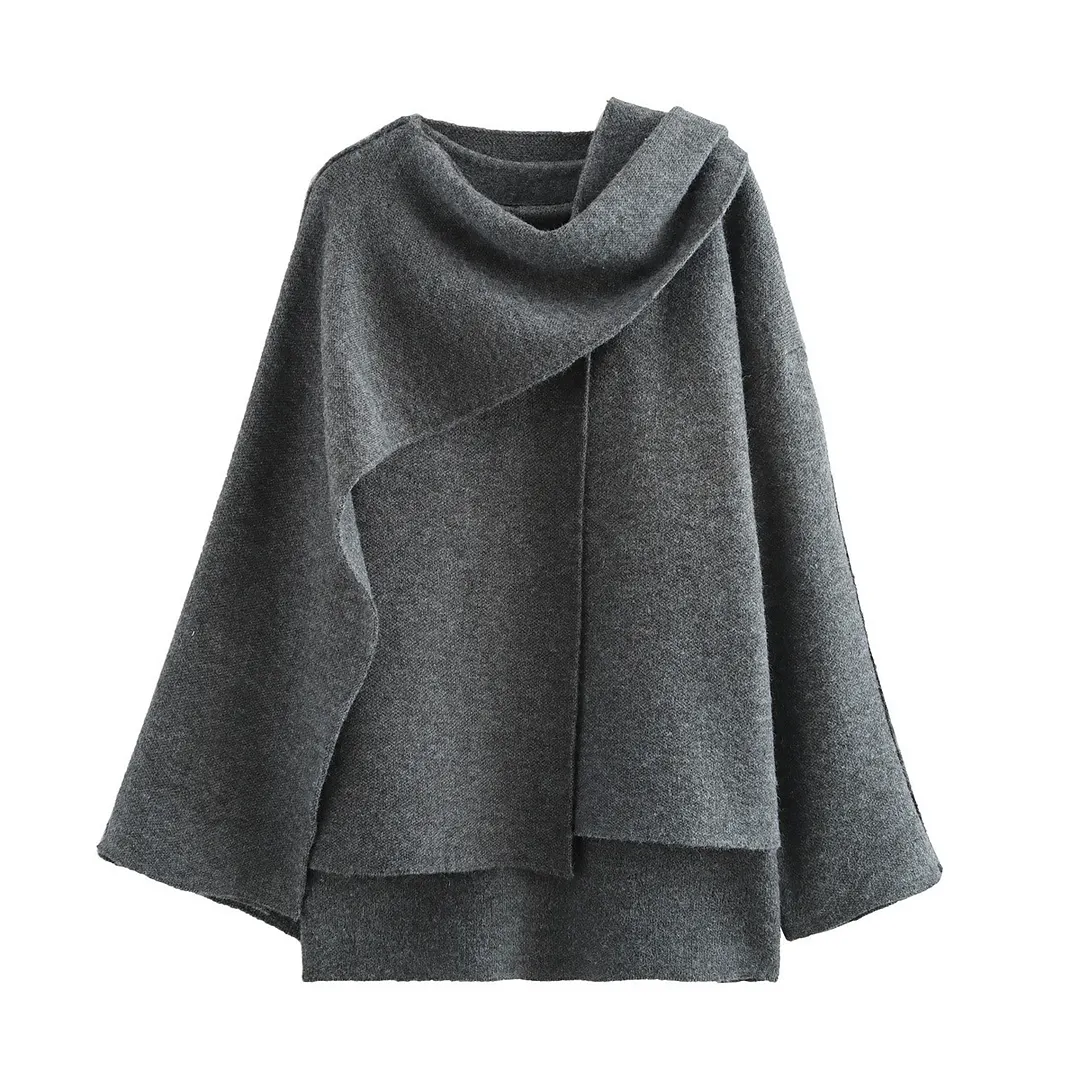 Nigikala Nigikala Cloak Style Long Sleeve Hair This Coat 2025 Spring And Autumn New B62406