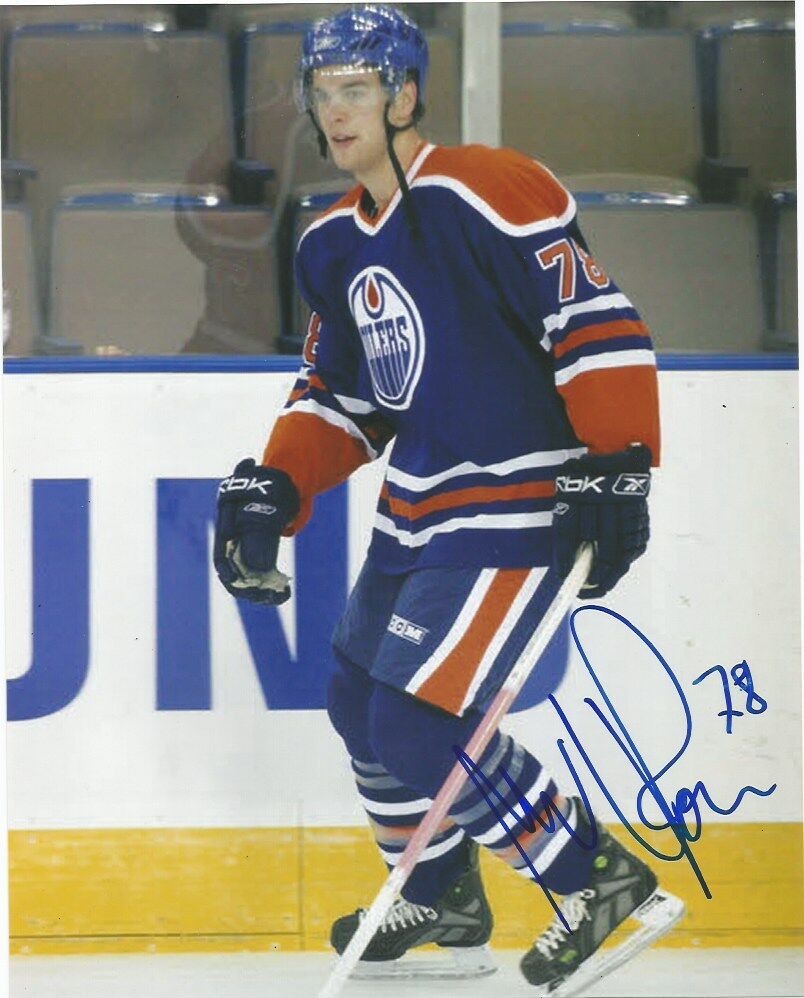 Edmonton Oilers Marc Andre Pouliot Autographed Signed 8x10 Photo Poster painting COA