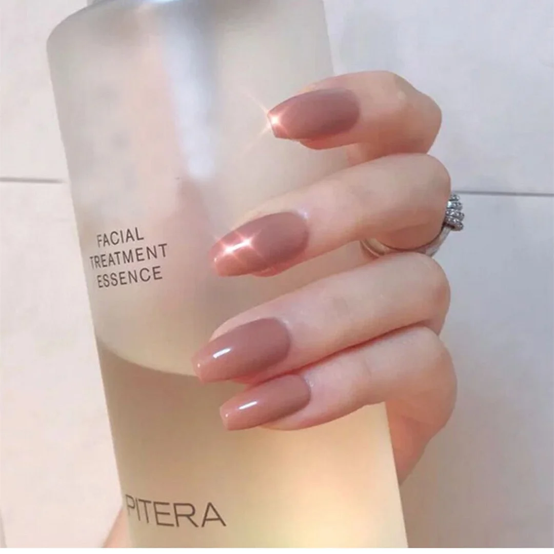 24Pcs Detachable French False Nails Ballerina Wearable Artificial Stiletto Fake Nails DIY Press Glue Full Cover Coffin Nail Tips