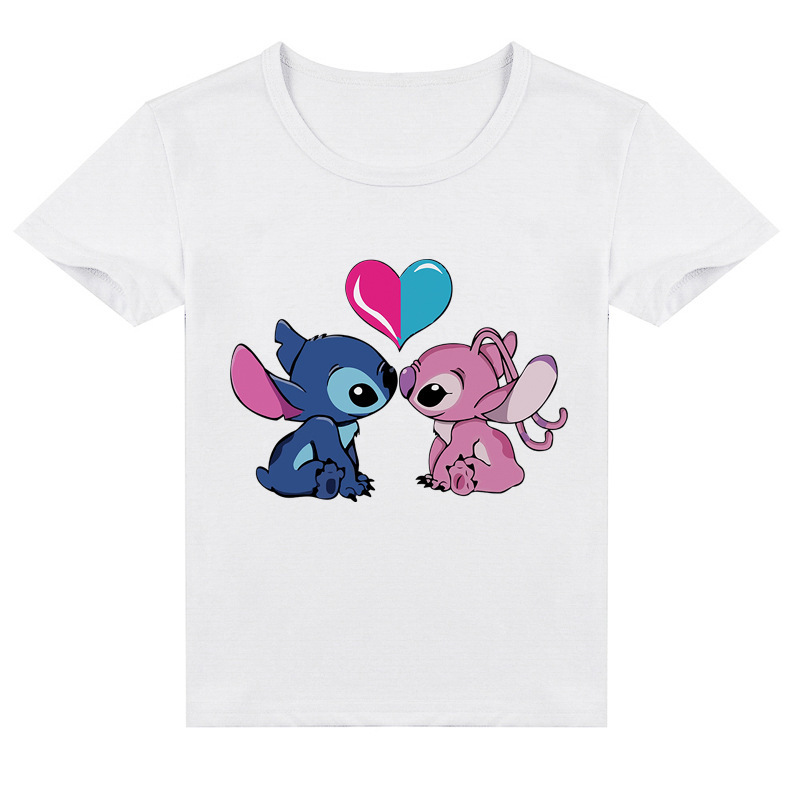 Mayoulove Stitch T-Shirt for Kids - Cute and Comfortable Clothes for Your Little One - Perfect for Fans of the Popular Animation Series - Boys and Girls Ages 3-12 - Ideal for Casual Wear and Playtime-Mayoulove