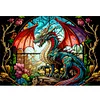Stained Glass Dragon-11CT Counted Cross Stitch Kit(45*60cm)