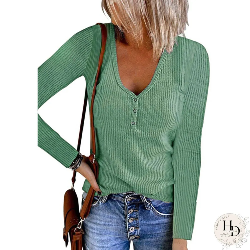 XS-8XL Autumn and Winter Warm Tops Plus Size Fashion Clothes Womens Casual Long Sleeve
