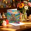12pcs Flower Animals Diamond Art Greeting Cards DIY 12 Pack with Envelopes