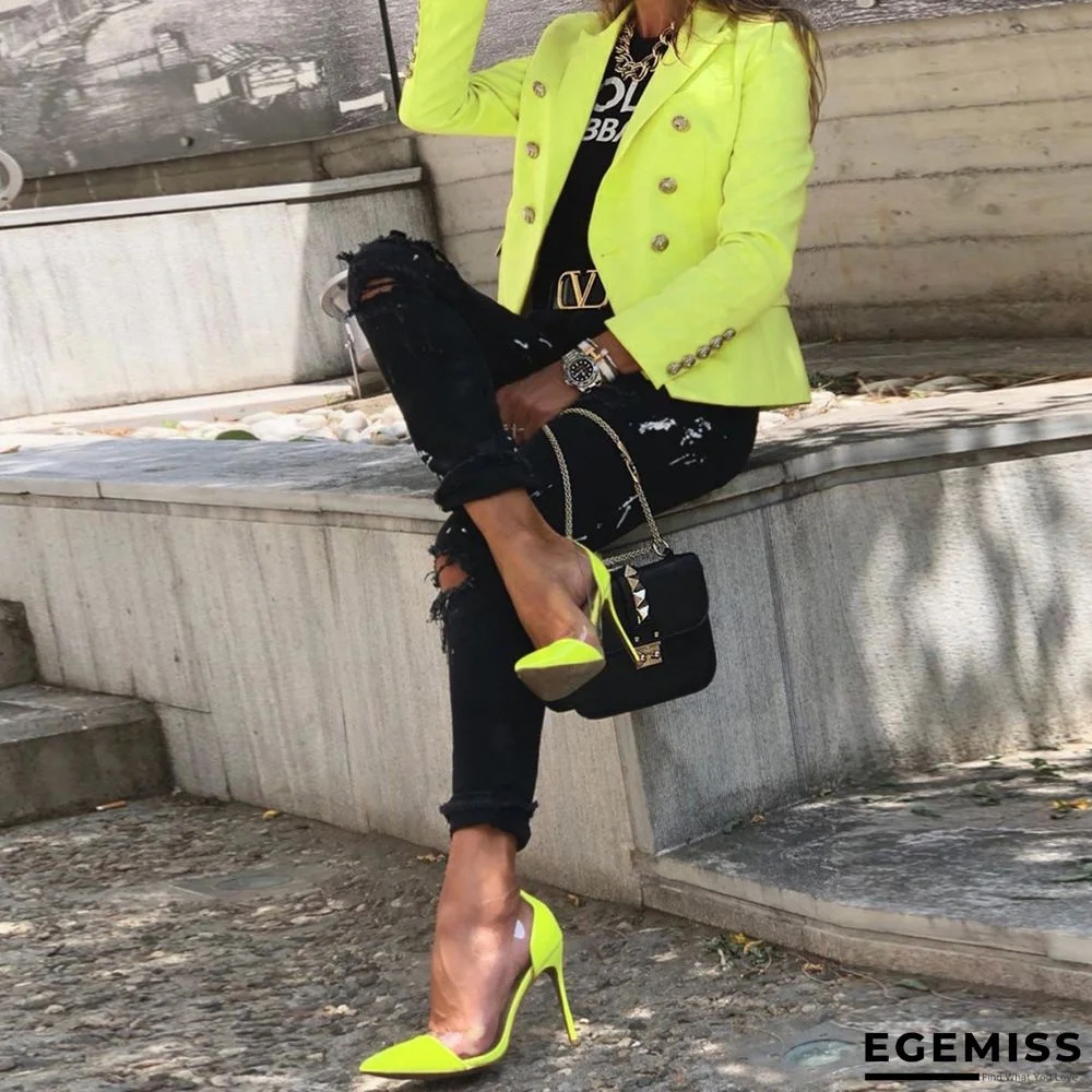 Autumn and winter new solid color fashion casual suit coat | EGEMISS