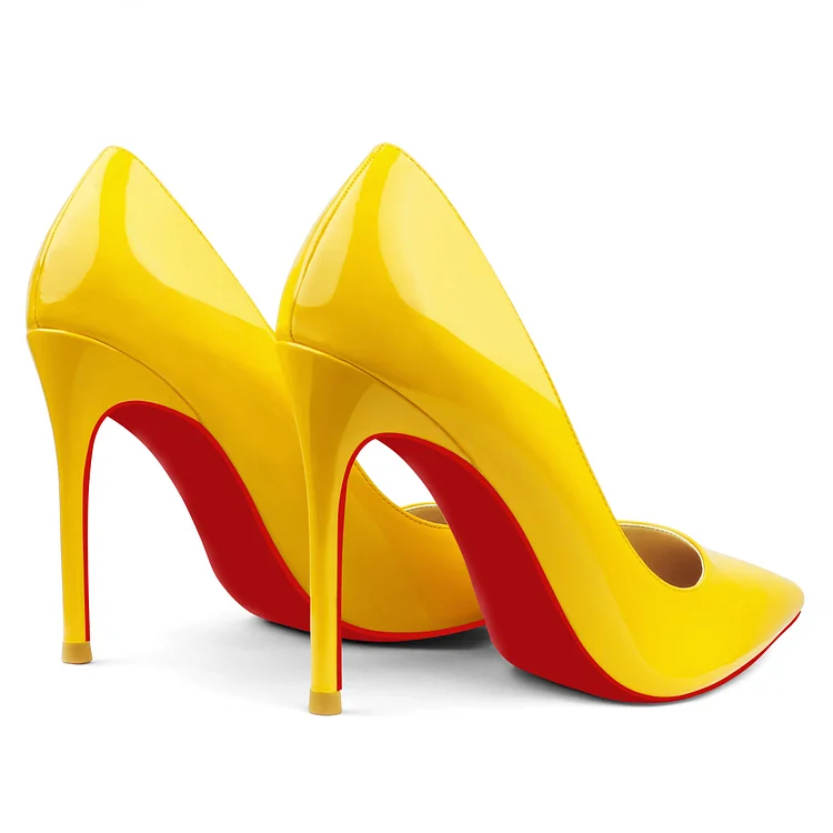 100mm High Heels Party Daily Wedding Pumps Patent Stilettos Red Bottoms  Classic Shoes