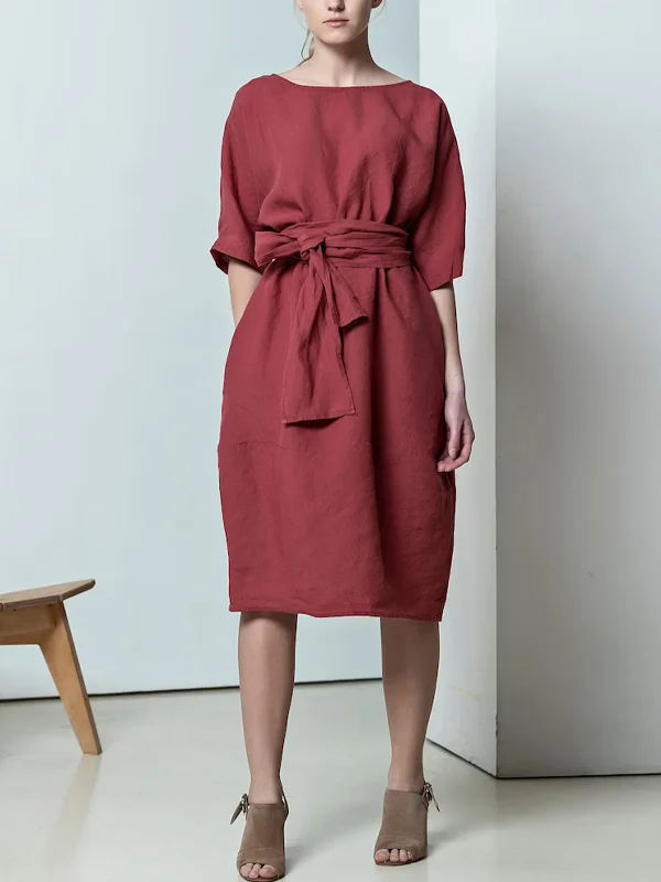 Linen tunic dress