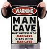 WARNING MAN CAVE - Vintage Metal Signs(12*16Inch) - Warning