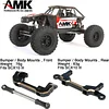 AMK 1/10 Capra Brass Counter Weight Axle Housing Black Coating for Axial Capra RC Crawler 1/10 SCX10 III Capra Unlimited Trail Buggy UTB10 RTR 1.9 4WS Upgrade Part (E- 3-in-1 Capra Brass Part)